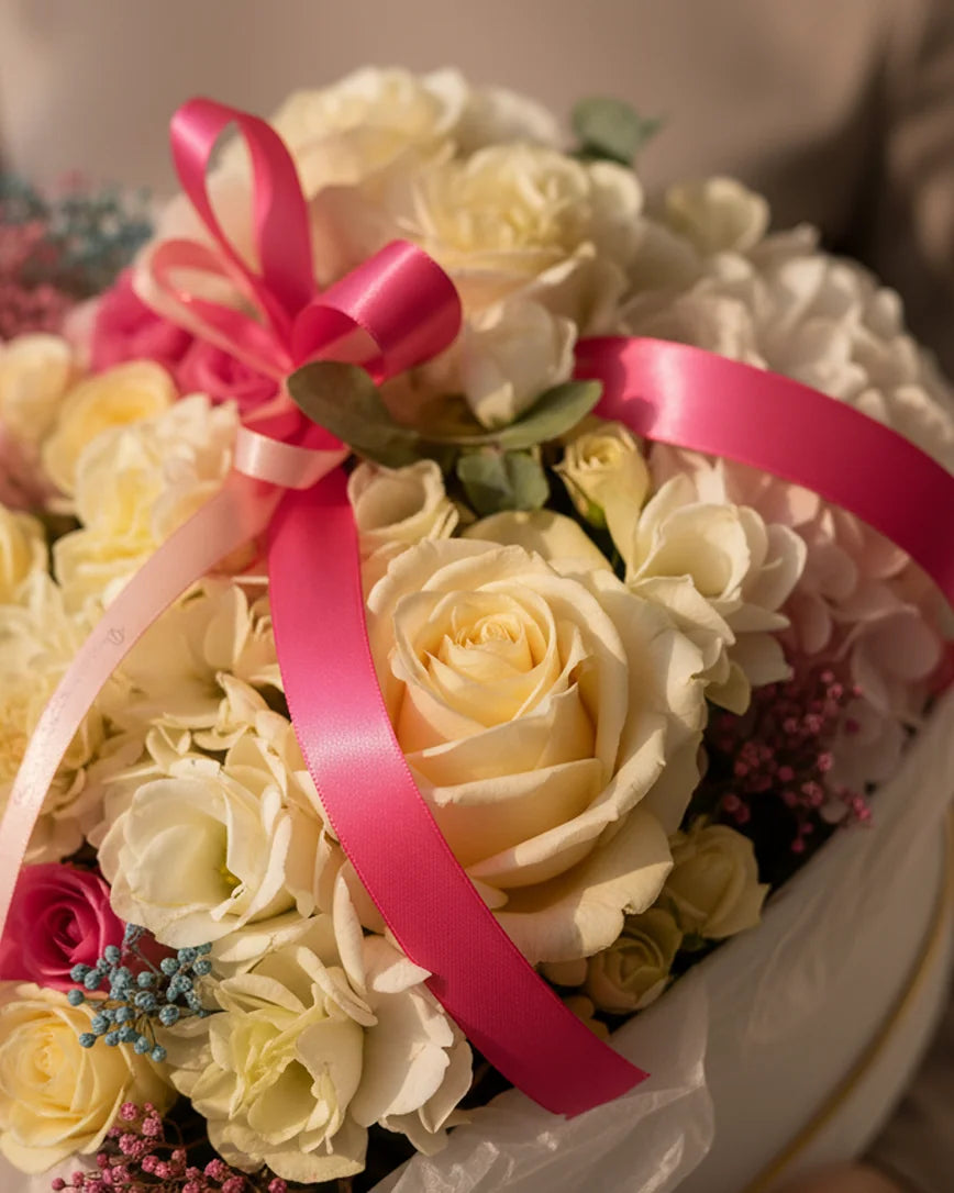 Amour Rose detail — luxury flowers Dubai | Miss Florenski