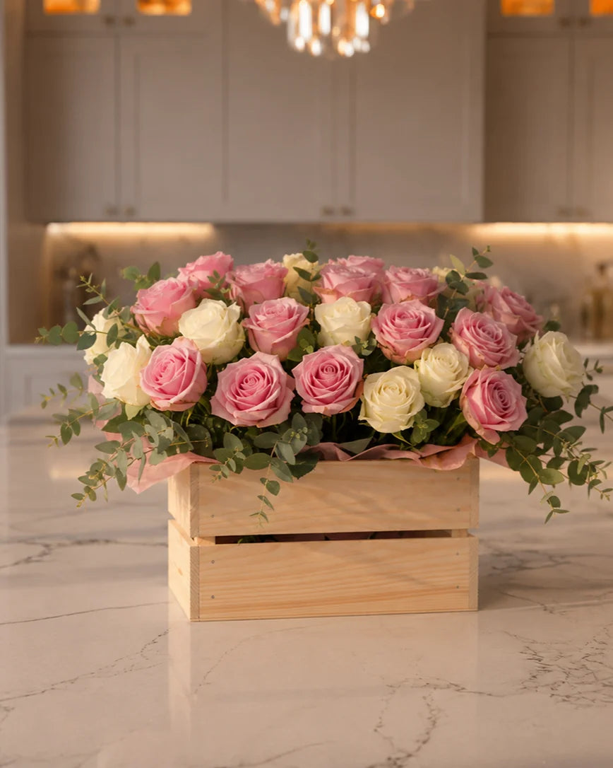 Belle Promesse detail — luxury flowers Dubai | Miss Florenski