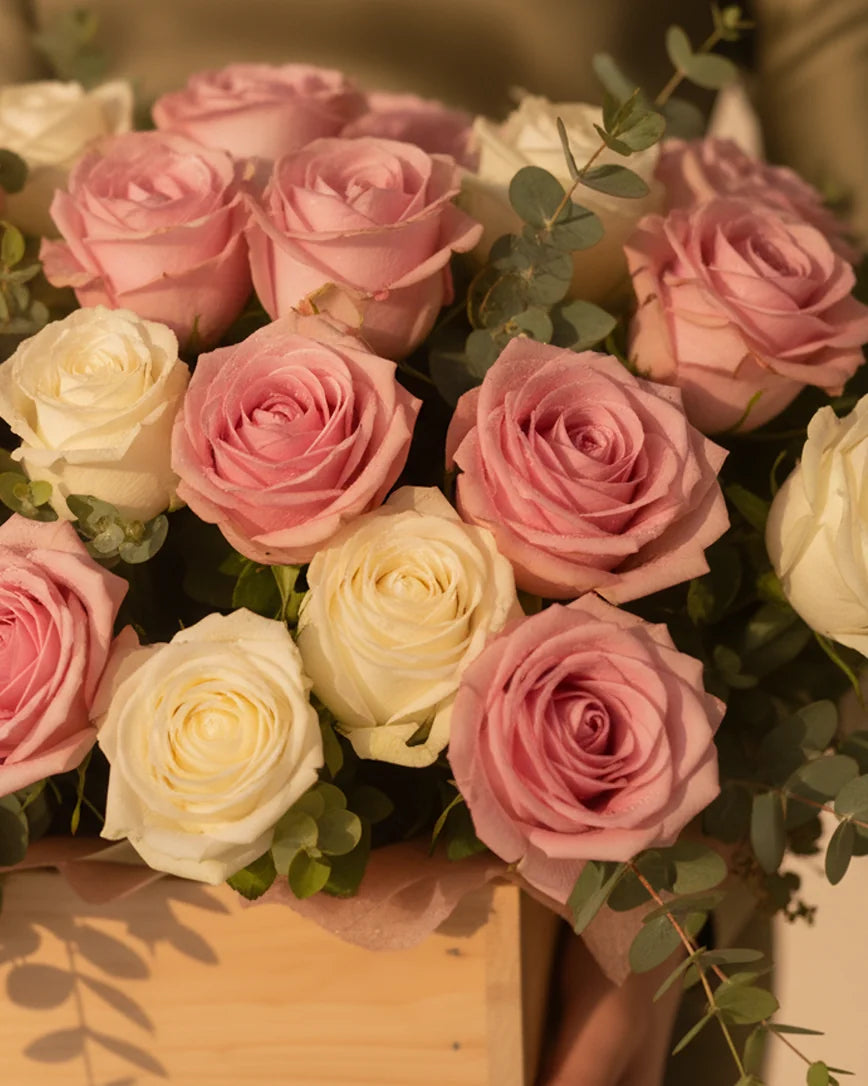 Belle Promesse detail — luxury flowers Dubai | Miss Florenski