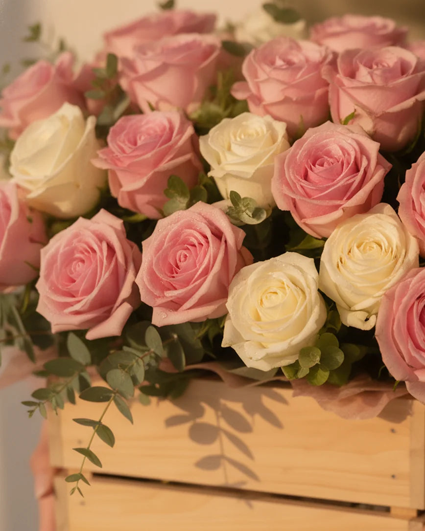 Belle Promesse detail — luxury flowers Dubai | Miss Florenski