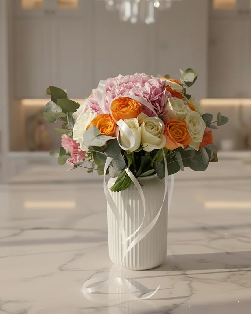 Coeur Tendre detail — luxury flowers Dubai | Miss Florenski