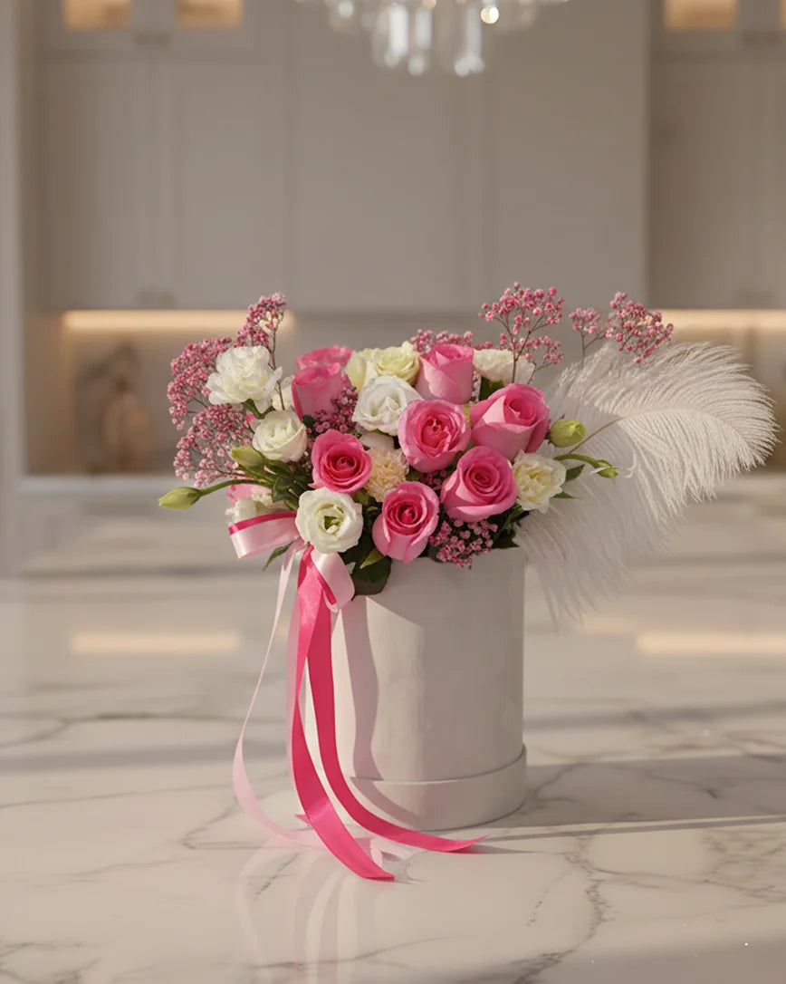 Crème Rose detail — luxury flowers Dubai | Miss Florenski