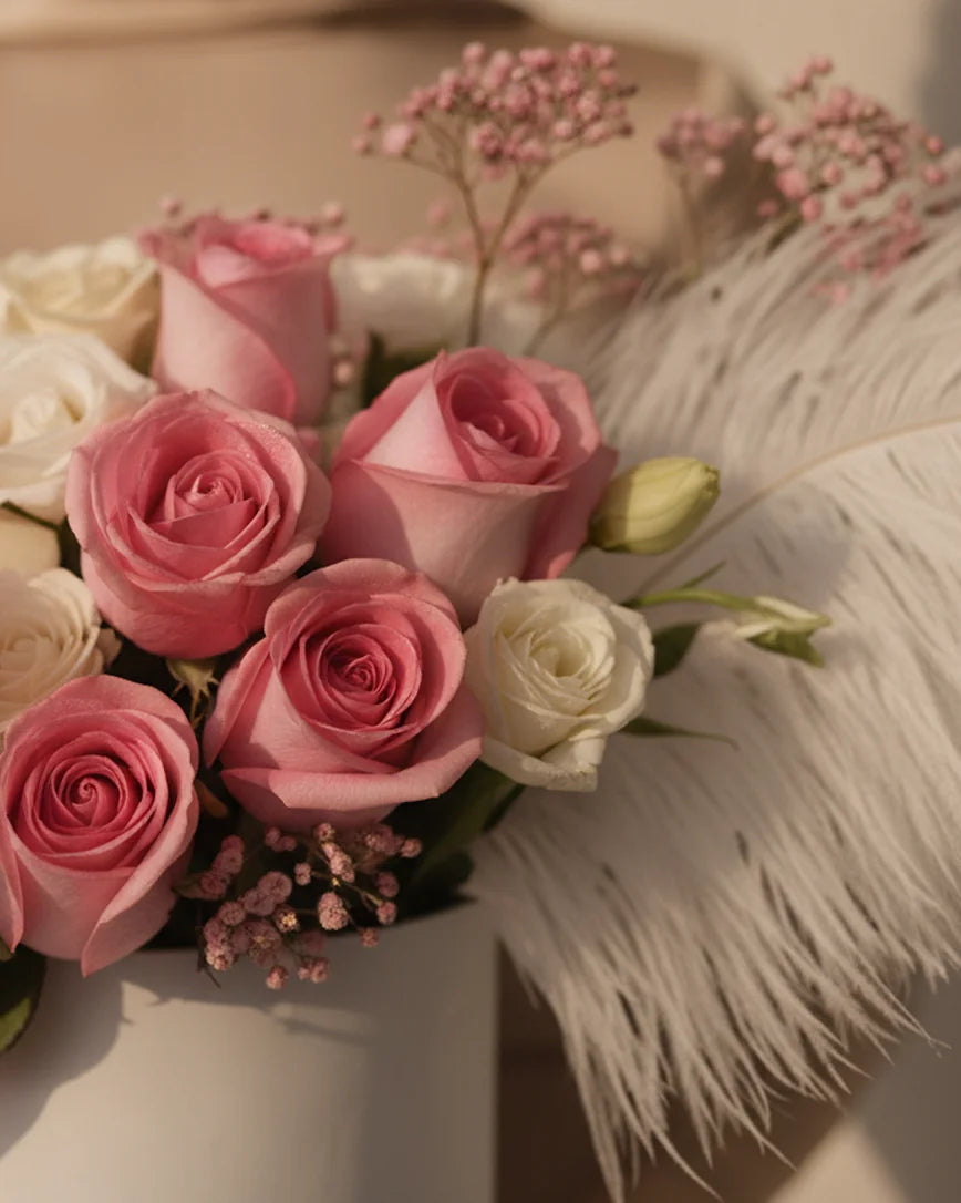 Crème Rose detail — luxury flowers Dubai | Miss Florenski