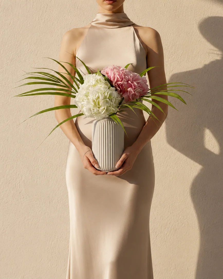 Douce Presence detail — luxury flowers Dubai | Miss Florenski