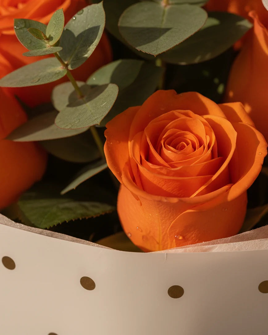 Jus De Mandarine detail — luxury flowers Dubai | Miss Florenski
