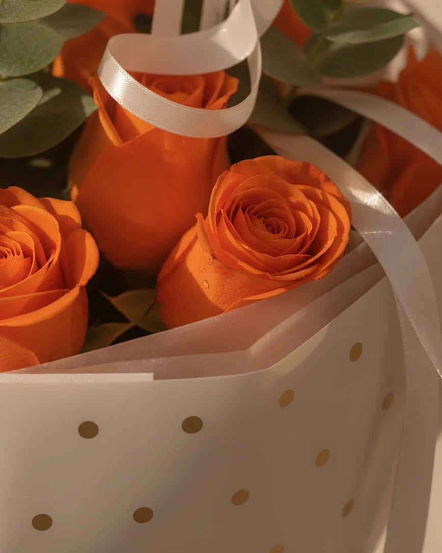 Jus De Mandarine detail — luxury flowers Dubai | Miss Florenski