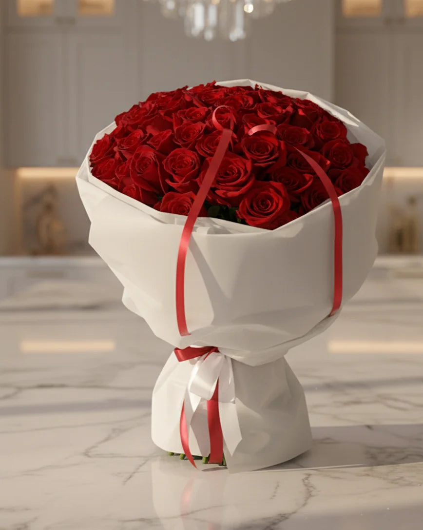 La Passion detail — luxury flowers Dubai | Miss Florenski