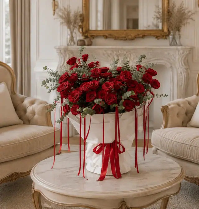 Love & Romance flower arrangement Dubai — Miss Florenski